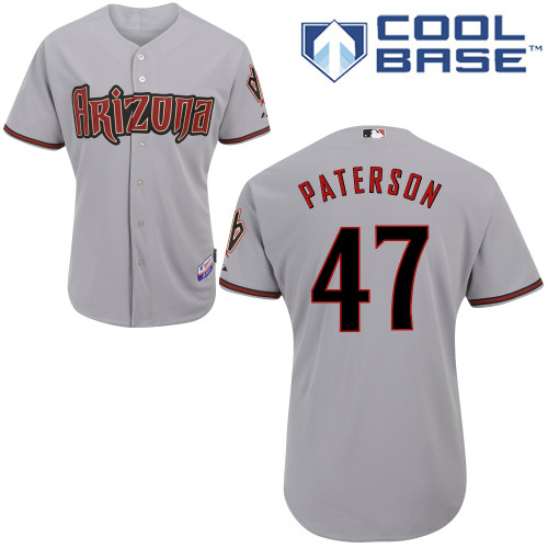 Joe Paterson #47 mlb Jersey-Arizona Diamondbacks Women's Authentic Road Gray Cool Base Baseball Jersey